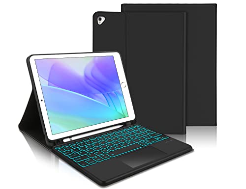 IVEOPPE Tastatur iPad 6. Generation mit Tastatur - Tastatur Hülle für iPad 9.7, Magnetisch Abnehmbarer QWERTZ Bluetooth Tastatur für iPad 6. Gen 2018, iPad 5. Gen, iPad Pro 9.7, iPad Air 2 & 1 von IVEOPPE