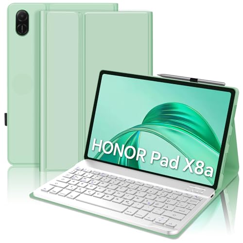 IVEOPPE Tastatur Hülle für Honor Pad X8a, Hülle mit Tastatur für Honor Pad X8a 11 Zoll, Bluetooth Abnehmbarer Deutsch QWERTZ Layout Tastatur für Honor Pad X8a 11 Zoll 2024, Grün IVEOPPE Tastatur Hülle für Honor Pad X8a, Hülle mit Tastatur für Honor Pad X8a 11 Zoll, Bluetooth Abnehmbarer Deutsch QWERTZ Layout Tastatur für Honor Pad X8a 11 Zoll 2024, Grün von IVEOPPE