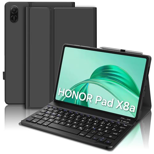 IVEOPPE Tastatur Hülle für Honor Pad X8a, Hülle mit Tastatur für Honor Pad X8a 11 Zoll, Bluetooth Abnehmbarer Deutsch QWERTZ Layout Tastatur für Honor Pad X8a 11 Zoll 2024, Schwarz IVEOPPE Tastatur Hülle für Honor Pad X8a, Hülle mit Tastatur für Honor Pad X8a 11 Zoll, Bluetooth Abnehmbarer Deutsch QWERTZ Layout Tastatur für Honor Pad X8a 11 Zoll 2024, Schwarz von IVEOPPE