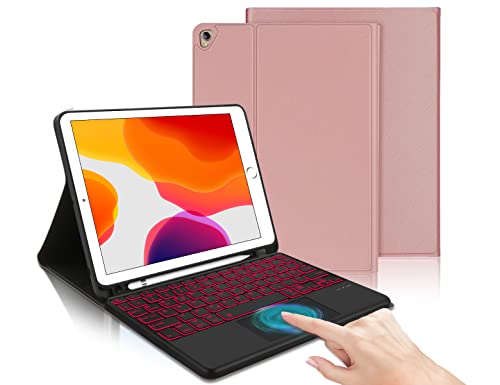 IVEOPPE Tastatur 9. Generation mit Touchpad, 10.2" Tastatur mit Hülle (9./8./7. Generation), Magnetisch Abnehmbarer mit QWERTZ für Air 3 und Pro 10.5, Rose Gold IVEOPPE Tastatur 9. Generation mit Touchpad, 10.2" Tastatur mit Hülle (9./8./7. Generation), Magnetisch Abnehmbarer mit QWERTZ für Air 3 und Pro 10.5, Rose Gold von IVEOPPE