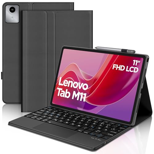 IVEOPPE Tastatur für Lenovo Tab M11 mit Touchpad, Hülle mit Tastatur für Lenovo M11 2024 11", Magnetische Kabelloser Bluetooth Abnehmbare QWERTZ Hülle Tastatur für Lenovo M11 Tablet, Schwarz IVEOPPE Tastatur für Lenovo Tab M11 mit Touchpad, Hülle mit Tastatur für Lenovo M11 2024 11", Magnetische Kabelloser Bluetooth Abnehmbare QWERTZ Hülle Tastatur für Lenovo M11 Tablet, Schwarz von IVEOPPE