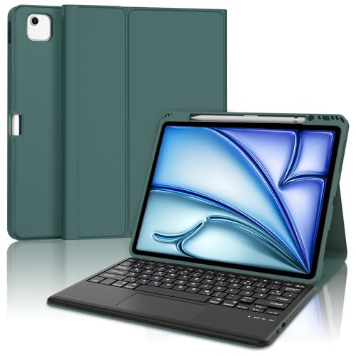 IVEOPPE Tastatur für iPad Air 13 (2025/2024) Con Touchpad, Hülle mit Tastatur für iPad air 13 Zoll M3/M2, Magnetisch Bluetooth QWERTZ Keyboard für Air 13" 2025 M3/2024 M2, Dunkelgrün IVEOPPE Tastatur für iPad Air 13 (2025/2024) Con Touchpad, Hülle mit Tastatur für iPad air 13 Zoll M3/M2, Magnetisch Bluetooth QWERTZ Keyboard für Air 13" 2025 M3/2024 M2, Dunkelgrün von IVEOPPE