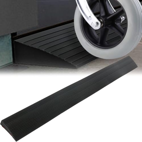 Türschwellenrampe Selbstklebend Rampe Türschwelle Rollstuhlrampe - 90cm x 8cm x 2cm Türschwellenrampen, rutschfeste Oberfläche, Gummirampe Auffahrrampe für Kinderwagen Rollator Scooter Saugroboter Türschwellenrampe Selbstklebend Rampe Türschwelle Rollstuhlrampe - 90cm x 8cm x 2cm Türschwellenrampen, rutschfeste Oberfläche, Gummirampe Auffahrrampe für Kinderwagen Rollator Scooter Saugroboter von IVEOPPE