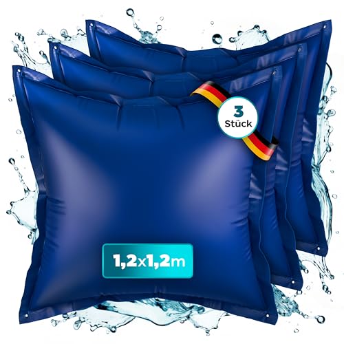 IVEUM Poolkissen Winter 120cmx120cm – Pool Kissen Überwinterung - Poolabdeckung Winter – Pool Luftkissen – Kissen Pool… von IVEUM