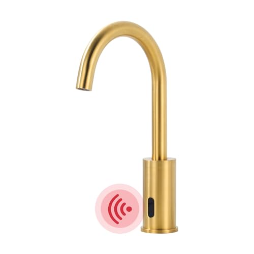 iVIGA Infrarot Wasserhahn Badezimmerhahn 360° drehbar Infrarot-Sensor für Küche Bad - Automatische Badezimmerarmatur mit Steuergerät von IVIGA