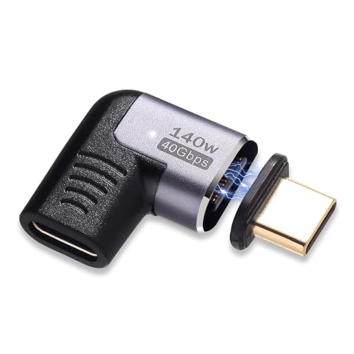 IVIVTOR USB C Magnet Adapter – 140W PD magnetisch USB C Adapter – 40gbps usb-c magnetic stecker 24 pin geeignet für Laptop Tablet handy IVIVTOR USB C Magnet Adapter – 140W PD magnetisch USB C Adapter – 40gbps usb-c magnetic stecker 24 pin geeignet für Laptop Tablet handy von IVIVTOR