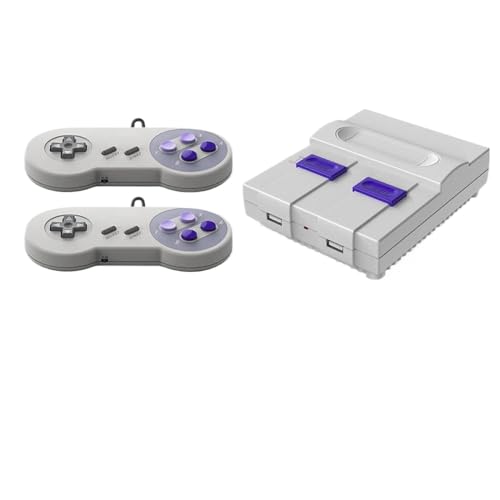 IVLAZLRG 16-Bit-drahtlose/verdrahtete Retro-Spielkonsole mit 4800 Plus Spielen, einschließlich portugiesischer Titel für SNES NES FC Family Compatible Machine(2P Wired 1713) von IVLAZLRG