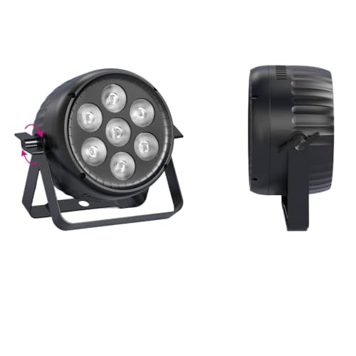 IVLAZLRG 2PCS 210W RGBW 4 in 1 -Par -Lichtprojektor für DJ Disco Party Concert und Hochzeitskompatibel mit DMX512(EU Plug 2PCS) von IVLAZLRG