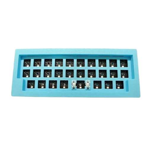 IVLAZLRG Benutzerdefinierte verdrahtische RGB programmierbare Tastaturkit kompatibel mit QMK -Firmware und Vial -Unterstützung für Makrofunktionen Cyber28 Minormodell(Baby Blue RGB kit) von IVLAZLRG