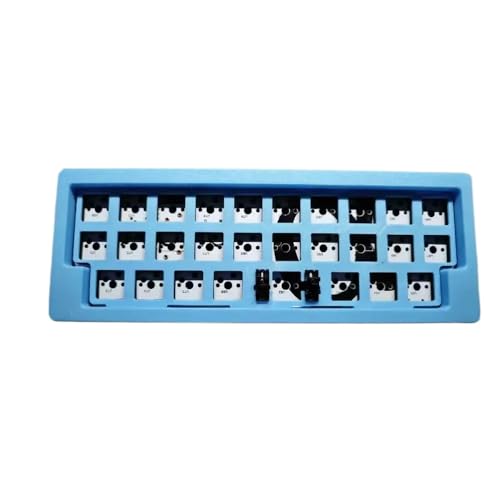 IVLAZLRG Benutzerdefinierte verdrahtische RGB programmierbare Tastaturkit kompatibel mit QMK -Firmware und Vial -Unterstützung für Makrofunktionen Cyber28 Minormodell(Dark Blue RGB kit) von IVLAZLRG