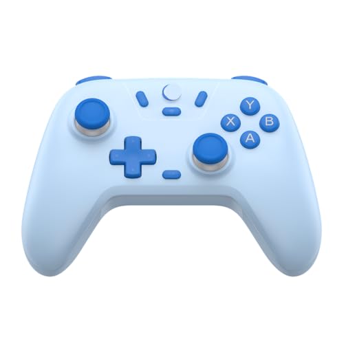 IVLAZLRG Drahtloser Bluetooth -Gamepad -Controller für Switch -Android -Geräte und PC mit Hall -Effect -Technologie(Blue) von IVLAZLRG
