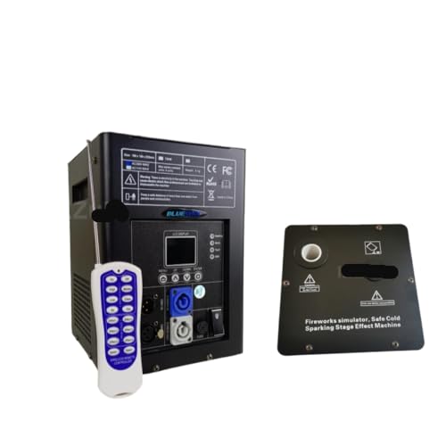 IVLAZLRG Keine Steuer 1-8pcs 750W cold‑effect Machine DJ Remote visual special‑effect Fountain Stage Spark-Gerät für die Kompatibilität der Flugpase(4 Machine 2 Case) von IVLAZLRG