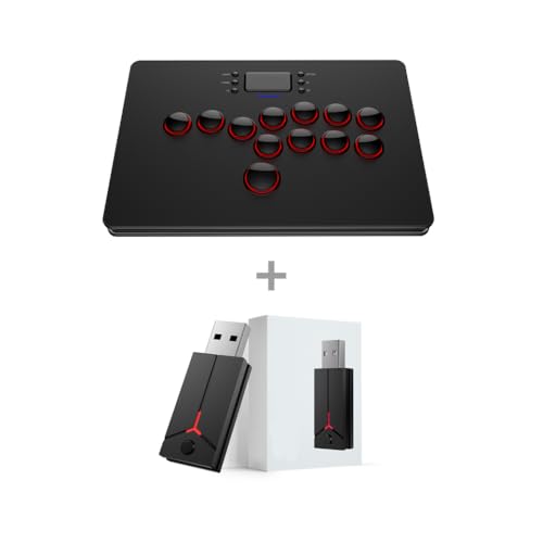 IVLAZLRG QRD Maestro S3 Wireless Arcade Stick kompatibel mit PS5 PS3 Switch Steam PC Android Leverless Controller(S3 and PS5 Converter) von IVLAZLRG