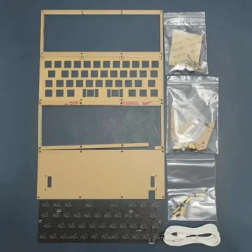 IVLAZLRG RS40 HOT Swappbares mechanisches Tastatur -DIY -Kit mit transparenter Acryl -Hülle programmierbarer RGB -LED und Plug -and -Play -PCB -Taste(RS40 Keyboard Kit) von IVLAZLRG