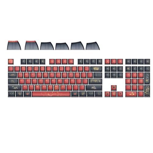 IVLAZLRG Rainbow Pudding ASA -Profil -Schlüsselkaps für MX Switch -Tastaturen kompatibel mit ANSI -Layout -Thermal -Sublimation -Zubehör(JIUWEI) von IVLAZLRG