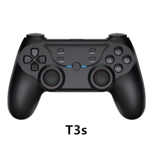 IVLAZLRG T3 Wireless Game Controller Joystick, kompatibel mit PC Android TV Box Laptop Windows 7 10 11(T3s Black) von IVLAZLRG