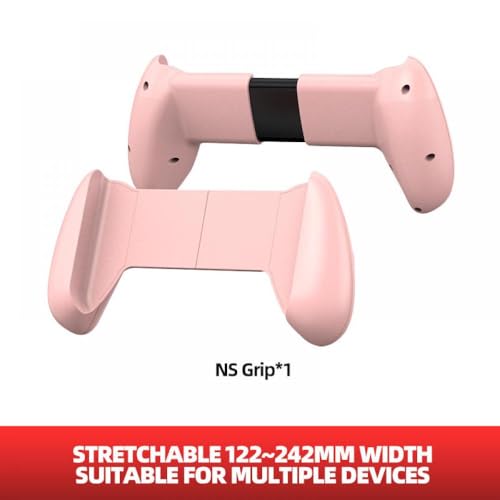 IVLAZLRG Teleskopgriffschale für Schalter OLED -Handgriff Austauschbare Schutzständer Halter kompatibel mit Handheld -Halterung(Pink) von IVLAZLRG