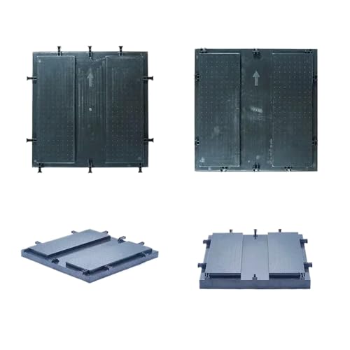 IVLAZLRG Tragbare 2 Fuß mal 2ft Wired 3D Spiegel -Tanzfläche mit temperiertem beleuchtetem Weihnachtslichter von Flyko Infinity(6.56x6.56ft 16pcs) von IVLAZLRG
