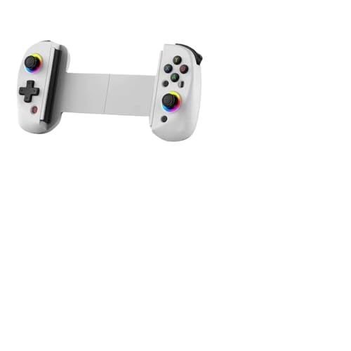 IVLAZLRG Vilcorn D8 Flexibler RGB Gamepad zum Streaming und Spielen kompatibel mit Tablets Android Switch PC Joystick(White) von IVLAZLRG