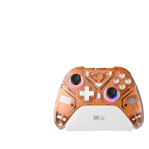 IVLAZLRG Wireless Game Controller mit Hall Effect Joystick und Trigger kompatibel mit Switch und PC anpassbar(Yellow) von IVLAZLRG