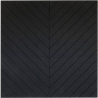 Akustik-Wandpaneel aus PET-Filz - 100x100 cm - Schwarz Fischgrat Motiv - Schwarz von VIVOL