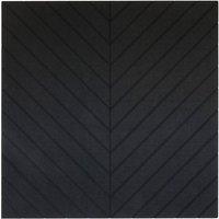 Vivol - Akustik-Wandpaneel aus PET-Filz - 100x100 cm - Schwarz Fischgrat Motiv - Schwarz von VIVOL