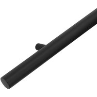 Design-Stahl-Handlauf - Schwarz - 70 cm inkl. 2 Haltern - Schwarz von VIVOL
