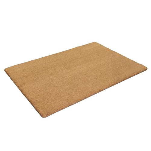 IVOL Kokosmatte - Fußmatte Kokos - 80 x 120 cm - 24 mm - Türmatte für Innen & Außen (Natur) von IVOL