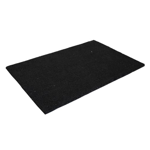 IVOL Kokosmatte - Fußmatte Kokos - 80 x 120 cm - 24 mm - Türmatte für Innen & Außen (Schwarz) von IVOL