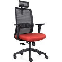 Vivol - Bürostuhl Napoli Deluxe 4D - ergonomisch - Rot - Rot von VIVOL