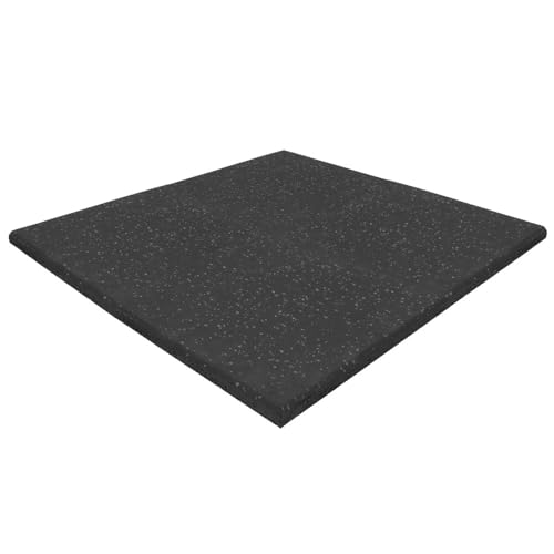 Sportboden grau - 100 x 100 cm - 15 mm - EPDM von IVOL