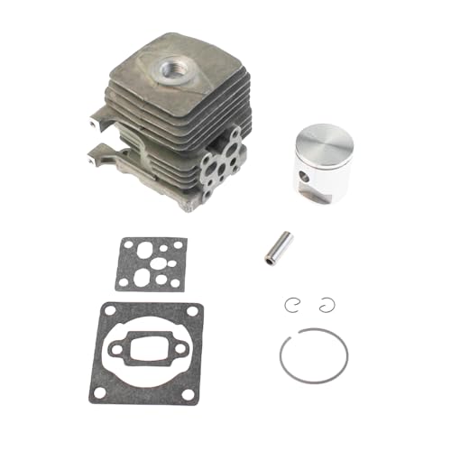 Zylinderkolben-Set, 34 mm, passend für Stihl Motorsense FS38 2-Mix, FS55 2-Mix, FS55R 2-Mix 4140 020 1203 (Funkenloch M14) von IVOOJA
