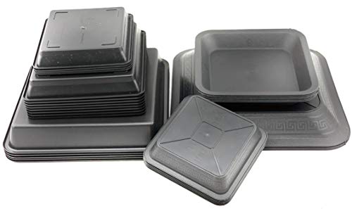 IVORYS-GARDEN 5-STK Viereckiger Profi-Topf-Untersetzer Außen-Maß 18x18-cm Höhe 3-cm & Innenmaß 15,5x15,5cm PP Kunststoff Pflanz-Schale Vier-Kant 4-Kant für 5-7-L und Kleiner IVORYS-GARDEN 5-STK Viereckiger Profi-Topf-Untersetzer Außen-Maß 18x18-cm Höhe 3-cm & Innenmaß 15,5x15,5cm PP Kunststoff Pflanz-Schale Vier-Kant 4-Kant für 5-7-L und Kleiner von IVORYS-GARDEN