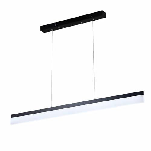 IWANTDO Esszimmerlampe LED Hängeleuchte Esstisch Lampe Modern Pendelleuchte für Esszimmer Küche Büro Shop Wohnzimmer Hängelampe Länge Höhenverstellbar Kronleuchter BD420 (3000K Warm Licht, L120cm) von IWANTDO