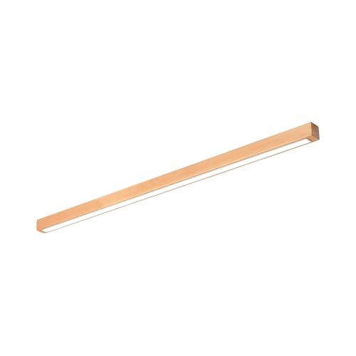IWANTDO Holz Deckenlampe LED Deckenleuchte 3-Farben Dimmbar Modern Design Lampe für Wohnzimmer Esszimmer Küche Schlafzimmer Flur Leuchte BD402 (L50cm-10W) von IWANTDO
