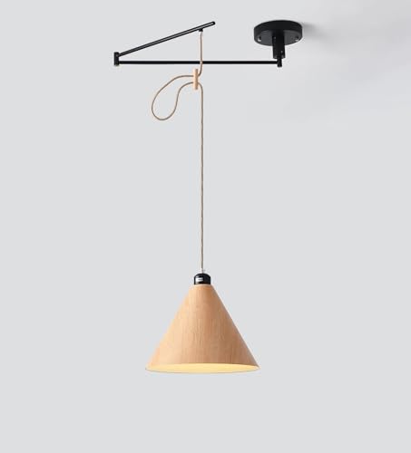 IWANTDO Kronleuchter E27 Pendelleuchte 1 Flammig Hängeleuchte Esszimmer Lampe Modern Minimalistisch Hängelampe für Wohnzimmer Bar Kochinsel Höhenverstellbar Leuchte mit LED Warm Glühbirne (Holzfarbe) IWANTDO Kronleuchter E27 Pendelleuchte 1 Flammig Hängeleuchte Esszimmer Lampe Modern Minimalistisch Hängelampe für Wohnzimmer Bar Kochinsel Höhenverstellbar Leuchte mit LED Warm Glühbirne (Holzfarbe) von IWANTDO