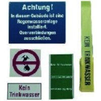 Kennzeichnungs-Set Regenwassernutzungs anlage von IWATER WASSERTECHNIK