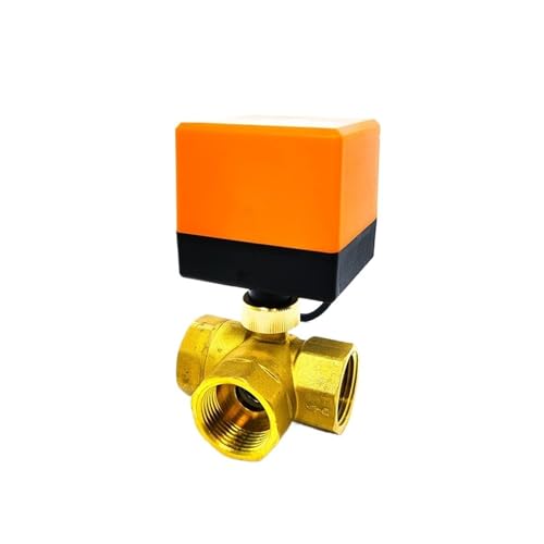 1/2" 1-1/2" 1" 2" Messing elektrischer Kugelhahn Dreidraht Dreiwege-Klimaanlage Fußbodenheizung Wasserturm Schaltventil 220V(24vdc,2 Inch) von IWEBQSAP