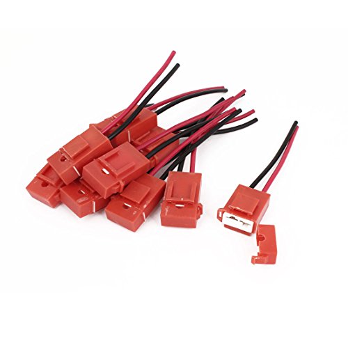 10 Stück roter kunststoffbeschichteter Auto-ATC-Blade-Inline-Sicherungshalter von IWEBQSAP
