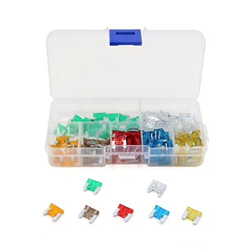 120 Stück 5 A 7,5 A 10 A 15 A 20 A 25 A 30 A Auto Auto LKW Low Mini Blade Fuse Kit von IWEBQSAP