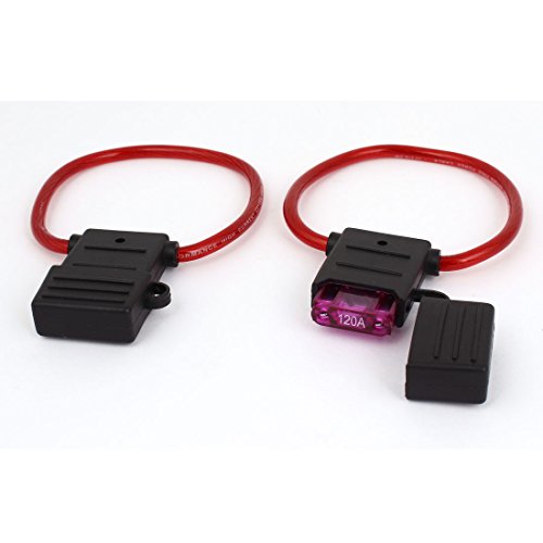 2 Stück 120A wasserdichter Flachsicherungshalter rot von IWEBQSAP