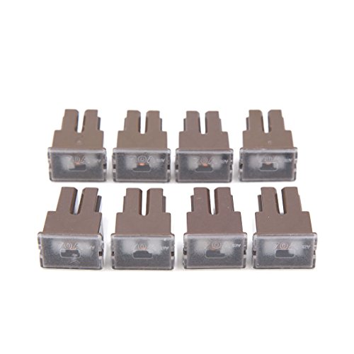 8 Stück braune Kunststoff-Auto-Auto-Push-in-Buchse PAL-Patronensicherung DC 32 V 70 A von IWEBQSAP
