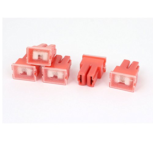 DC 32V 30A 2 Anschlüsse Auto Buchse Push Typ Kartusche PAL Sicherung Rot 5 Stk von IWEBQSAP