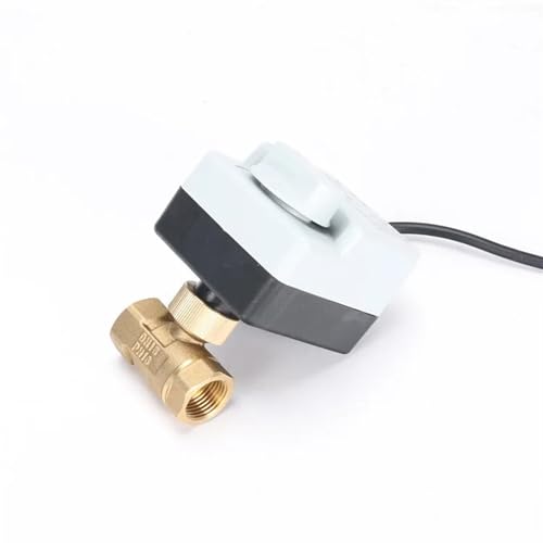 DN15 DN20 DN25 DN50 Motorisiertes Kugelventil, 220 V, Dreidraht, Zweipunktsteuerung, Messing, elektrisches Kugelventil mit manuellem Schalter(220vac,DN40) von IWEBQSAP