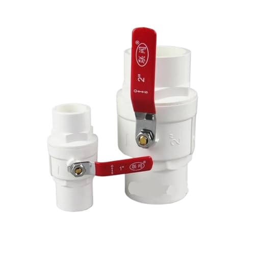 I.D20–75 mm PVC-Rohr-Kugelhahn, rutschfester Griff, 2-Wege-Schlupfenden, Wasserabsperrung, Durchflussregler, Aquarium-Rohrverschraubungen(Inner Dia.90mm) von IWEBQSAP