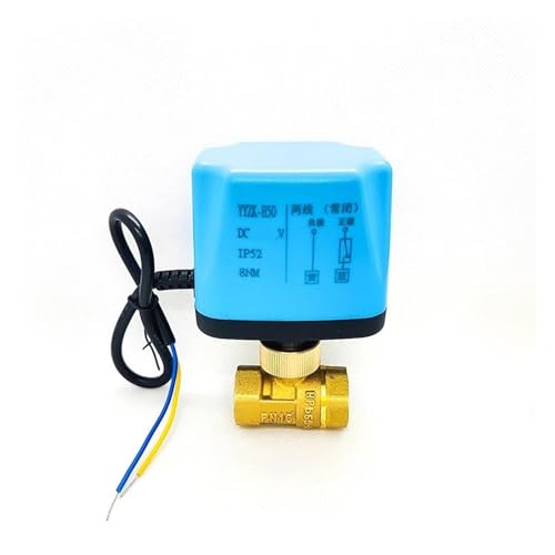 IWEBQSAP 1/2 "Messing-Kugelhahn Zwei Leitungen Zwei normalerweise geschlossen normalerweise offen 220 V 24 V 12 V Schaltventil Wasserventil(12VDC-Normally Open) von IWEBQSAP