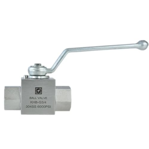 IWEBQSAP 1/4 Zoll 3/8 Zoll 1/2 Zoll Innengewinde Hochdruck-Kugelhahn Korrosionsbeständiger Hochdruck-Hydraulik-Kugelhahn(1,Normally Temperature) von IWEBQSAP
