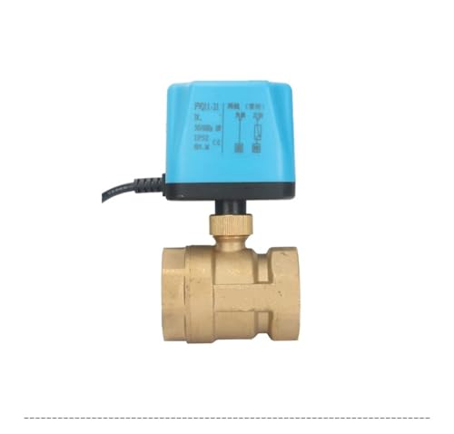 IWEBQSAP 1-1/2 Zoll normalerweise geschlossener/normalerweise offener elektrischer Kugelhahn, 220 V, 12 V, 24 V, 2-adriger Messing-Kugelhahn, Ersatz-Magnetventil(110VAC,Normally Closed) von IWEBQSAP