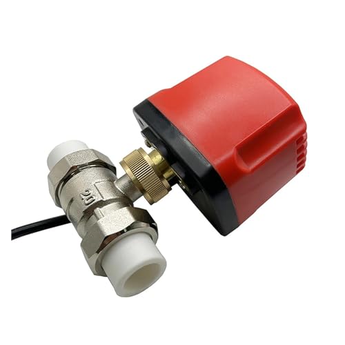 IWEBQSAP 1 STÜCKE 3/4'' 1'' 1-1/4'' 2'' PPR IP65 wasserdichter elektrischer Kugelhahn 2-Wege-Elektrokugelhahn aus Messing mit Metallmotor mit hohem Drehmoment(24VDC-CR04,PPR32) von IWEBQSAP
