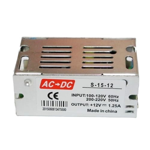 IWEBQSAP 1 STÜCKE AC 110 V 220 V zu DC 12 V Netzteil 1A 2A 3A 5A 10A 12.5A 15A 20A 30A LED-Lichtstreifen-Lichttransformator(DC12V 15W) von IWEBQSAP